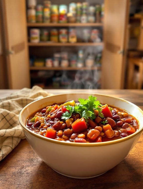 canned bean vegetarian chili