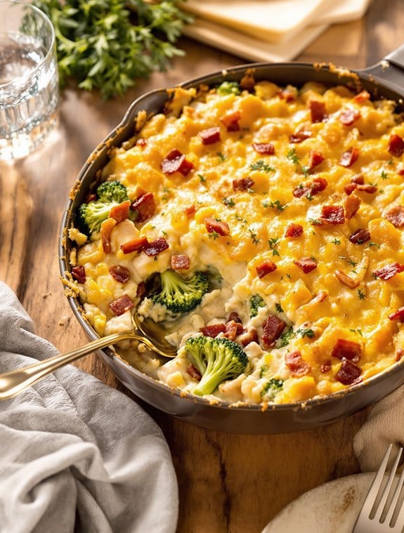 creamy chicken bacon bake