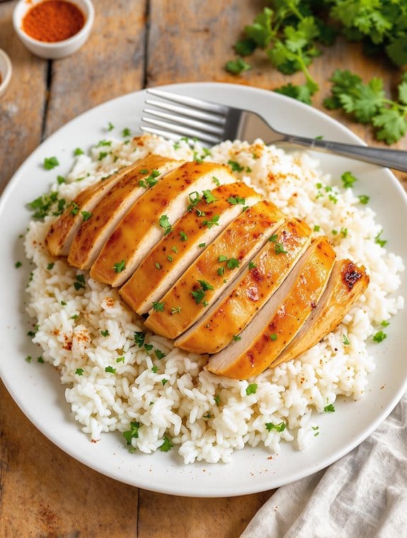 delicious chicken and rice