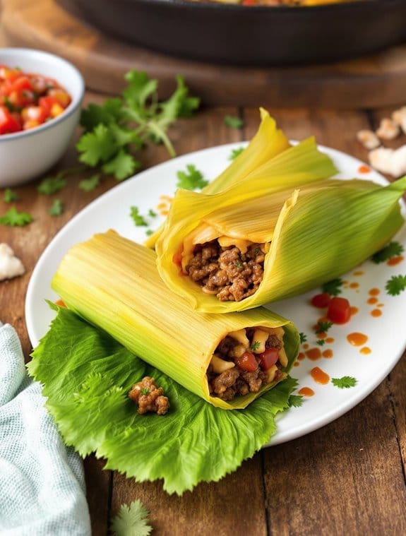 delicious skillet beef tamales