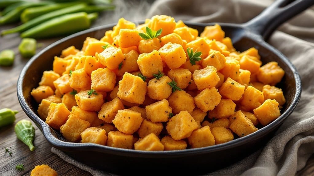 perfectly crispy fried okra