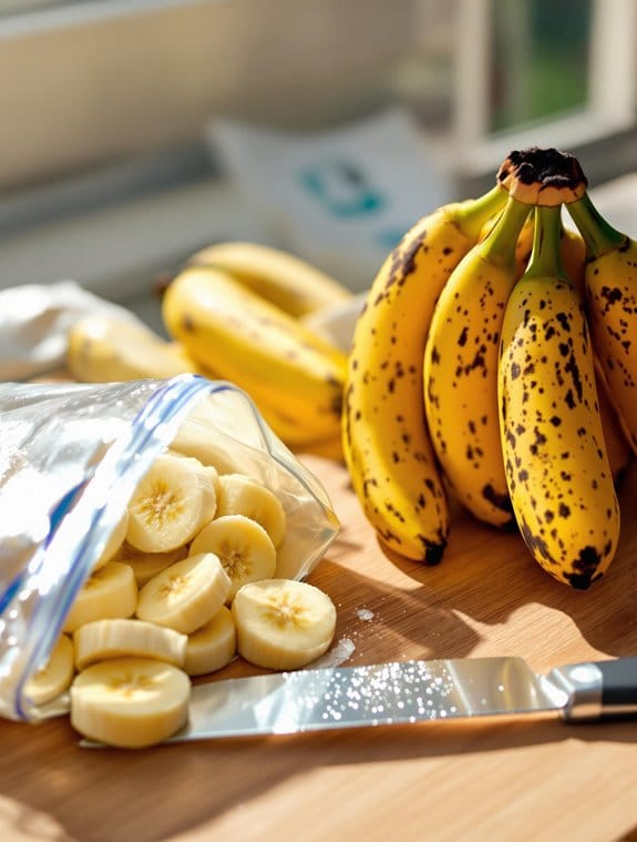 preserving bananas through freezing
