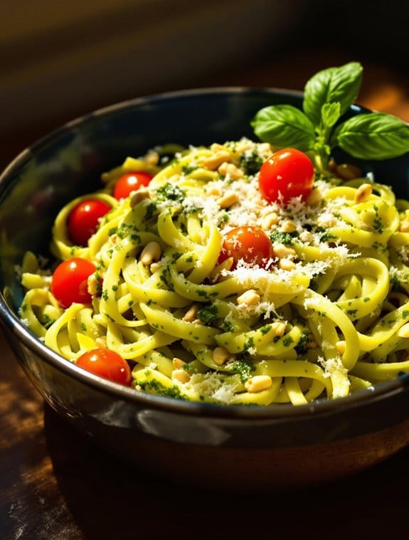 savory basil cream sauce