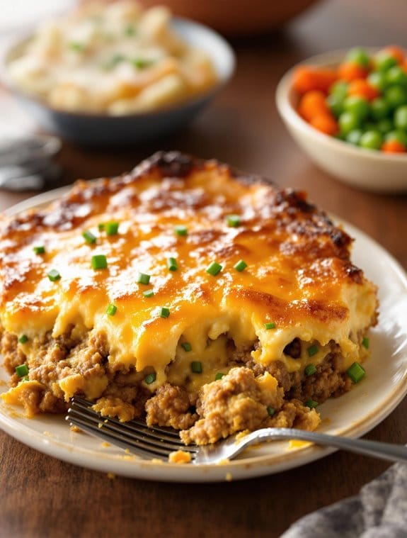 savory cheeseburger casserole dish