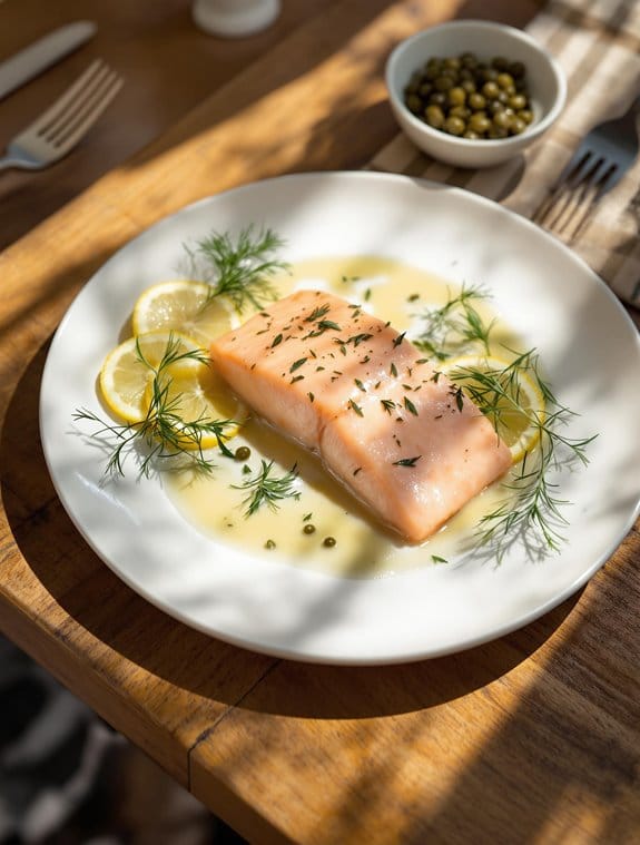 tender poached salmon delight
