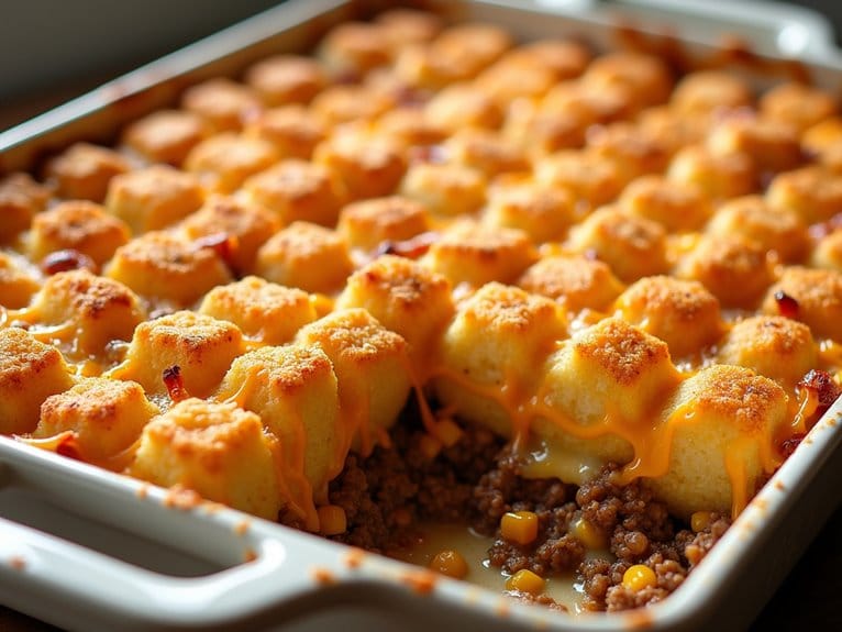 beef casserole with tater tots