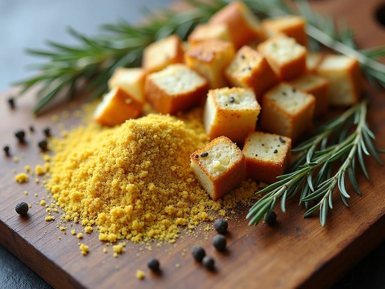 seasoned breadcrumbs and croutons